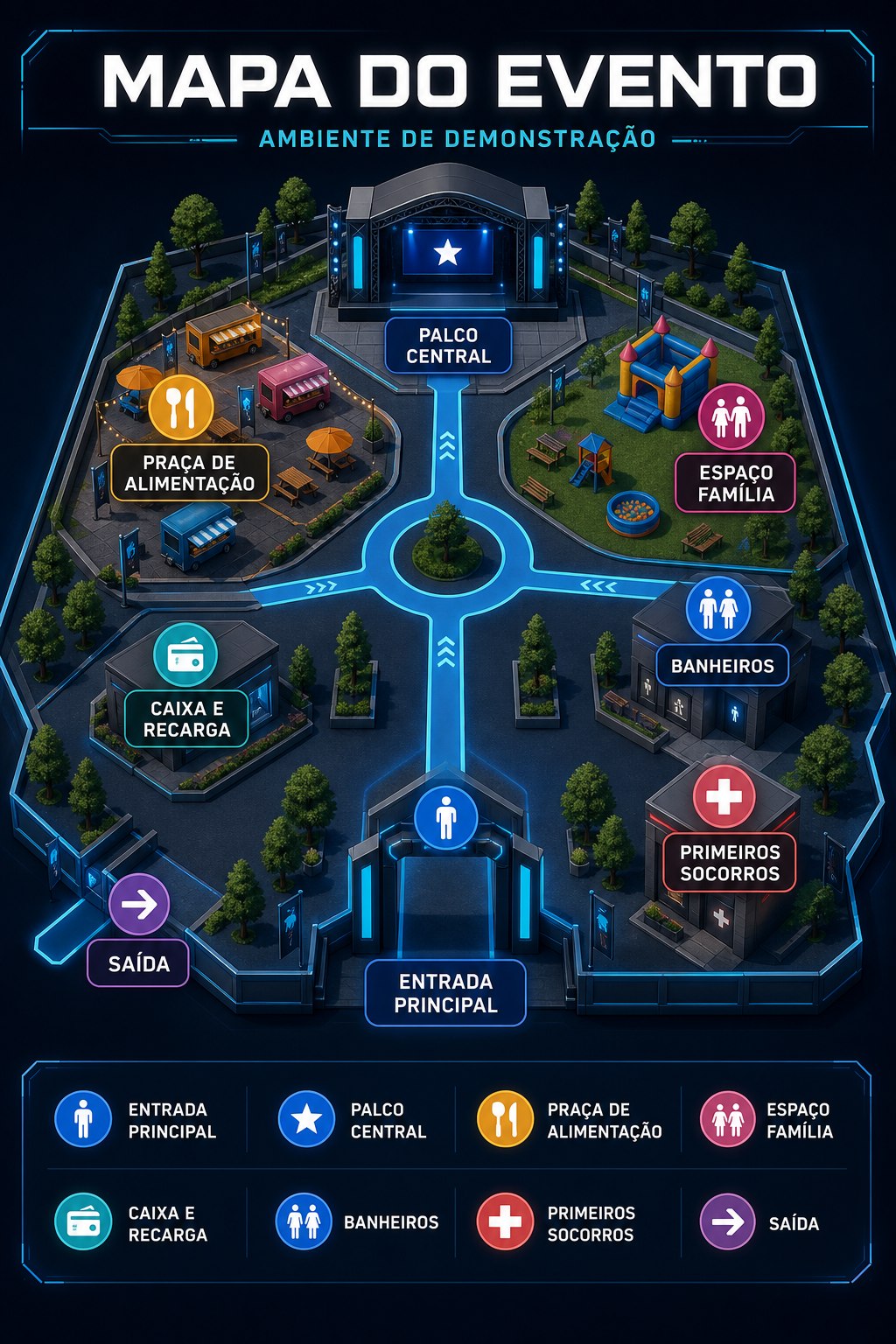 Mapa do Evento