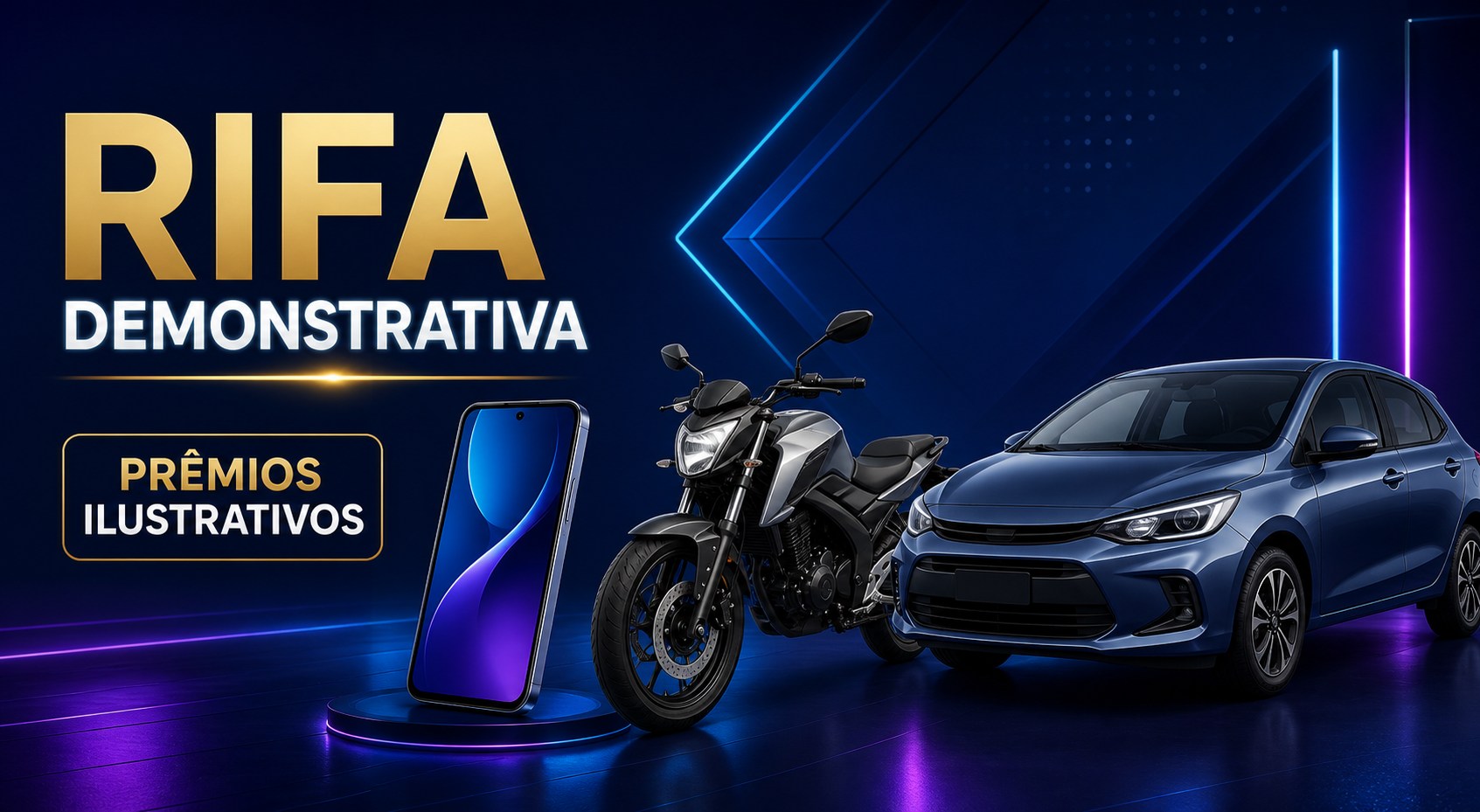 Imagem de divulgação da rifa